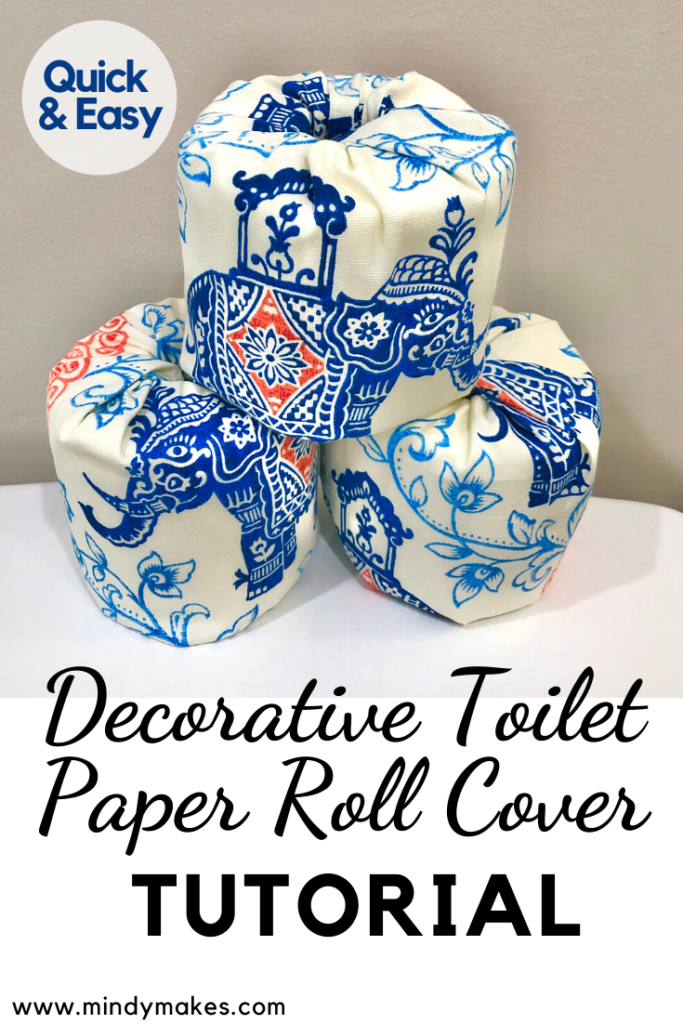 Sewing Velcro to Toilet Paper Roll Cover