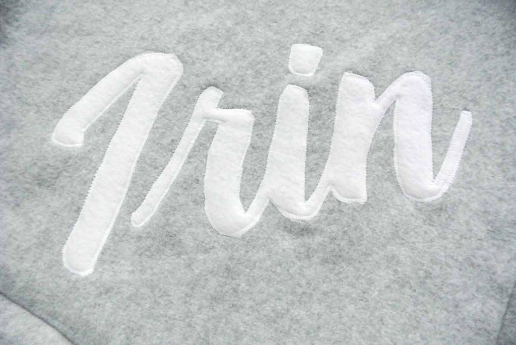 How to Sew Letters on Fabric (The Easiest Way) - MindyMakes