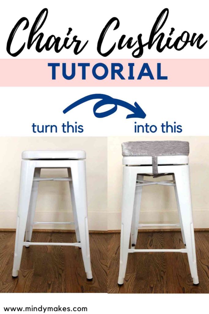 Bar Stool Seat Cushion Tutorial Mindy, How To Make A Counter Stool