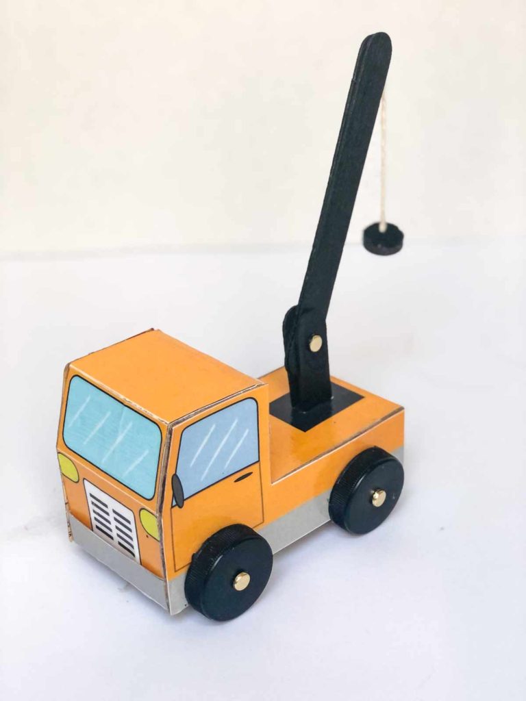 DIY homemade magnetic tow truck finished View