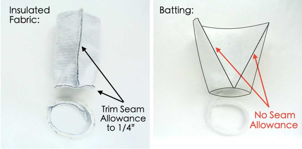 How to make DIY water holder bag carrier holder sewing insulated fabric and batting 