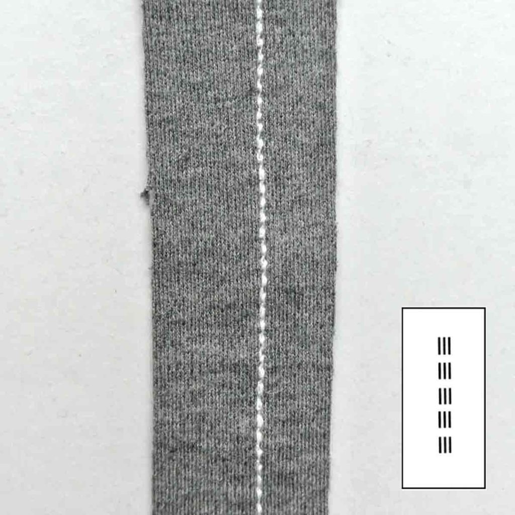 Straight Stretch Stitch with Machine Stitch Symbol