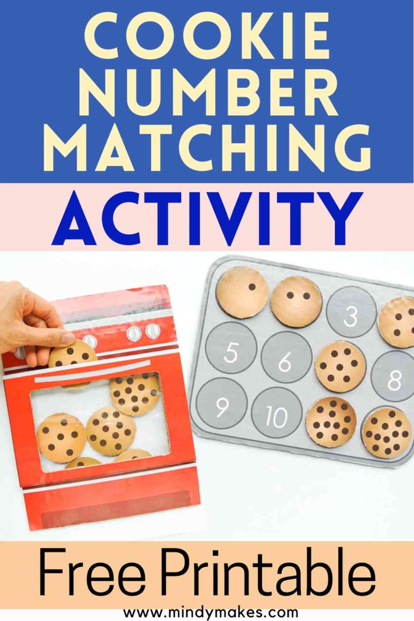 Number Matching Game for Kids: Let's Count Cookies! (Free Printable ...