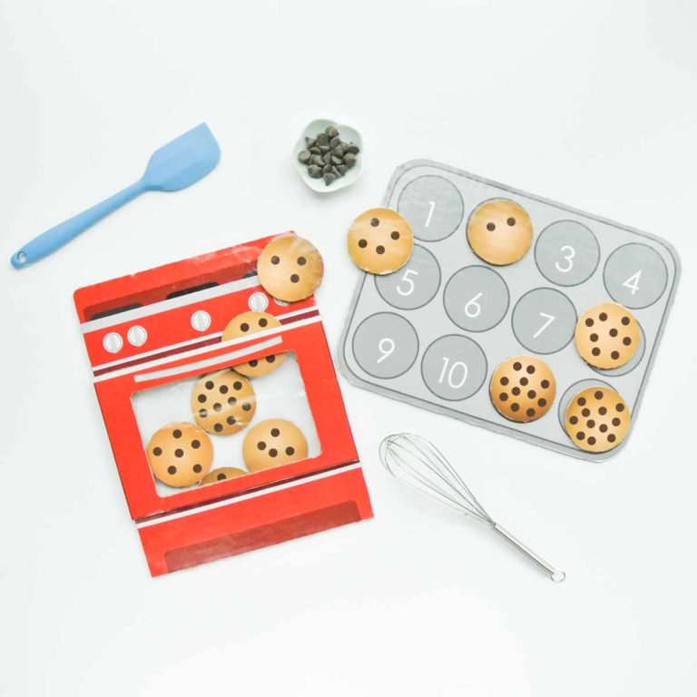 Number Matching Game for Kids: Let’s Count Cookies! (Free Printable)