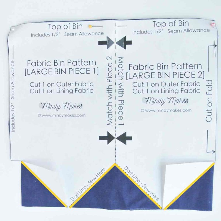 Easy Fabric Basket Pattern for Beginners (Free in 3 Sizes) - MindyMakes
