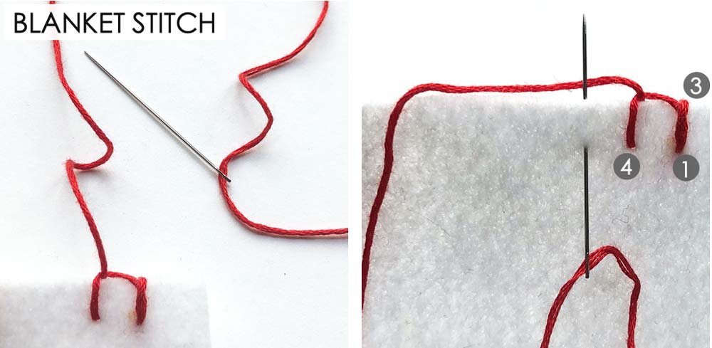 How to Make Blanket Stitch. Essential Hand Sewing Stitches