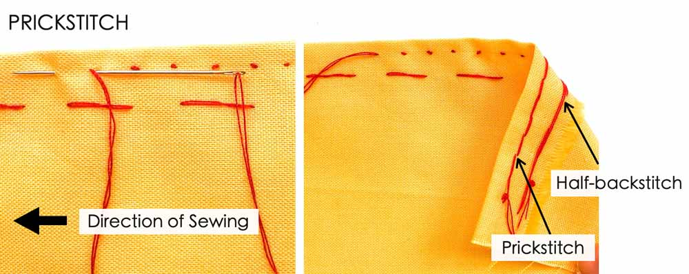 How to Make Prickstitch. Essential Hand Sewing Stitches