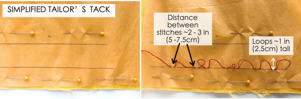 how to make simplified tailor's tack. Essential Hand Sewing Stitches