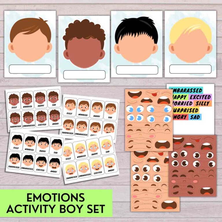 Fun All About Emotions Printable For Kids (Free PDF) - MindyMakes