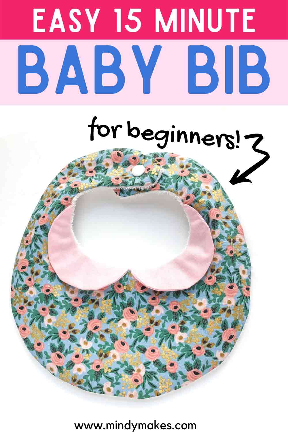 How to Make a Cute Towel Bib With a Collar (Free Pattern) MindyMakes