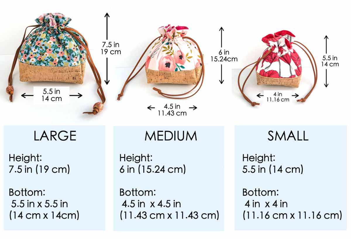 How to Make a Flat, Square Bottom Drawstring Dice Bag (Free Pattern