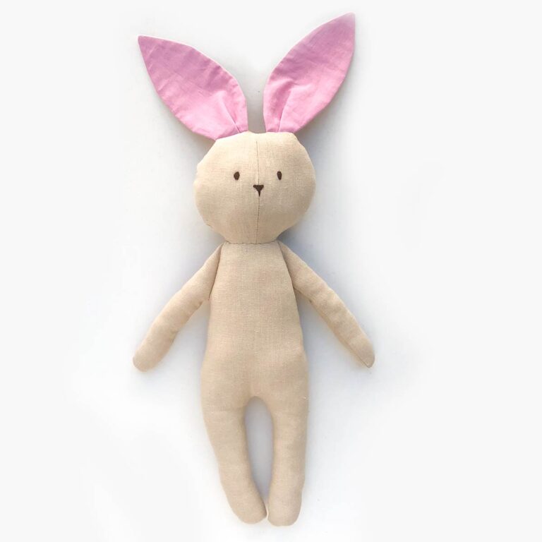 Simple Bunny Sewing Pattern (Free Template)