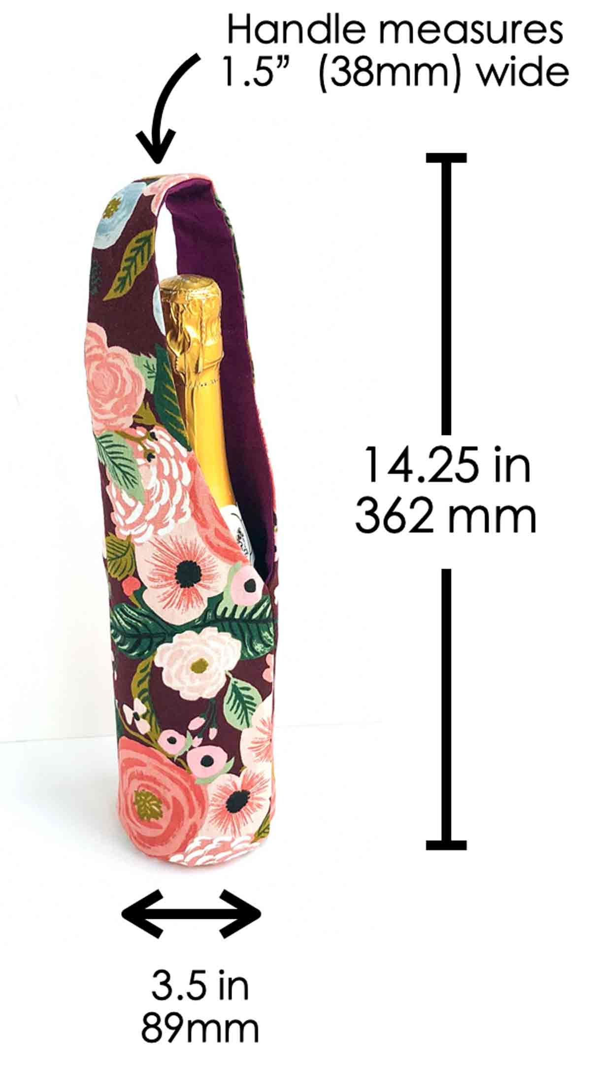 How to Make a Round-Bottom Wine Bag (Free PDF Pattern) - MindyMakes