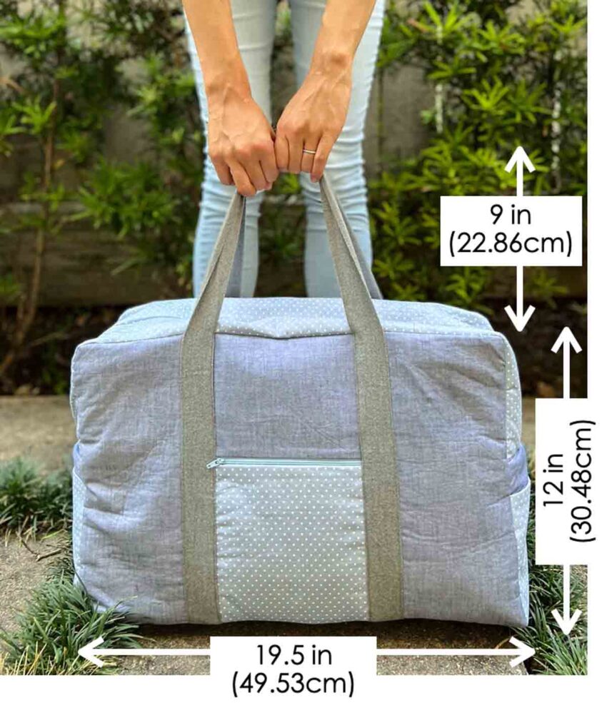 Large Duffle Bag Pattern (FREE) The BEST Tutorial MindyMakes