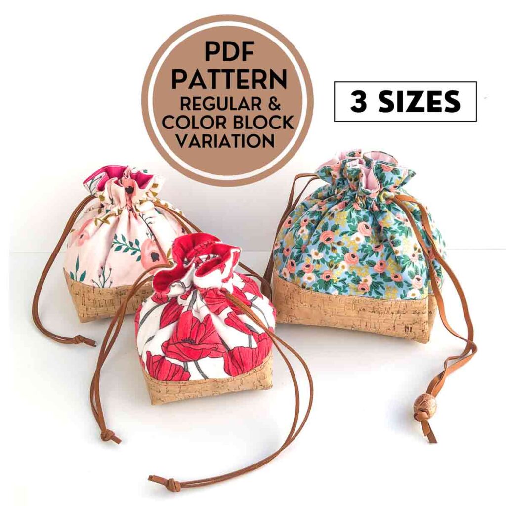 How to Make a Flat Square Bottom Drawstring Dice Bag Free