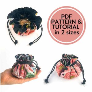 Simple Easy Drawstring Jewelry Pouch with 8-Pockets (Free Pattern ...