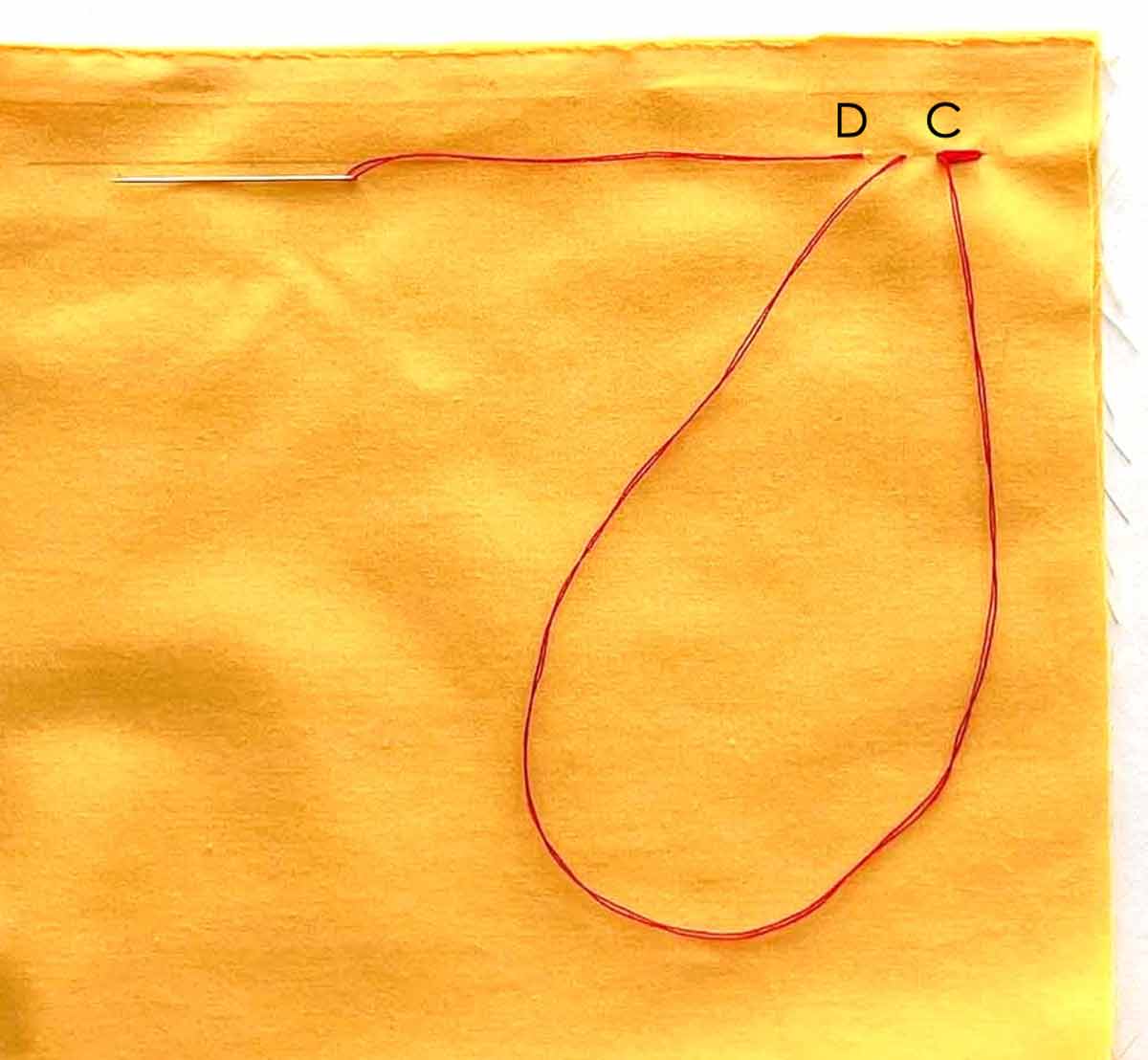 Back stitch diagram 4