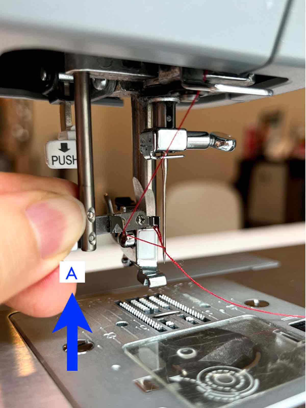 Beginner's How to Use a Needle Threader on a Sewing Machine MindyMakes