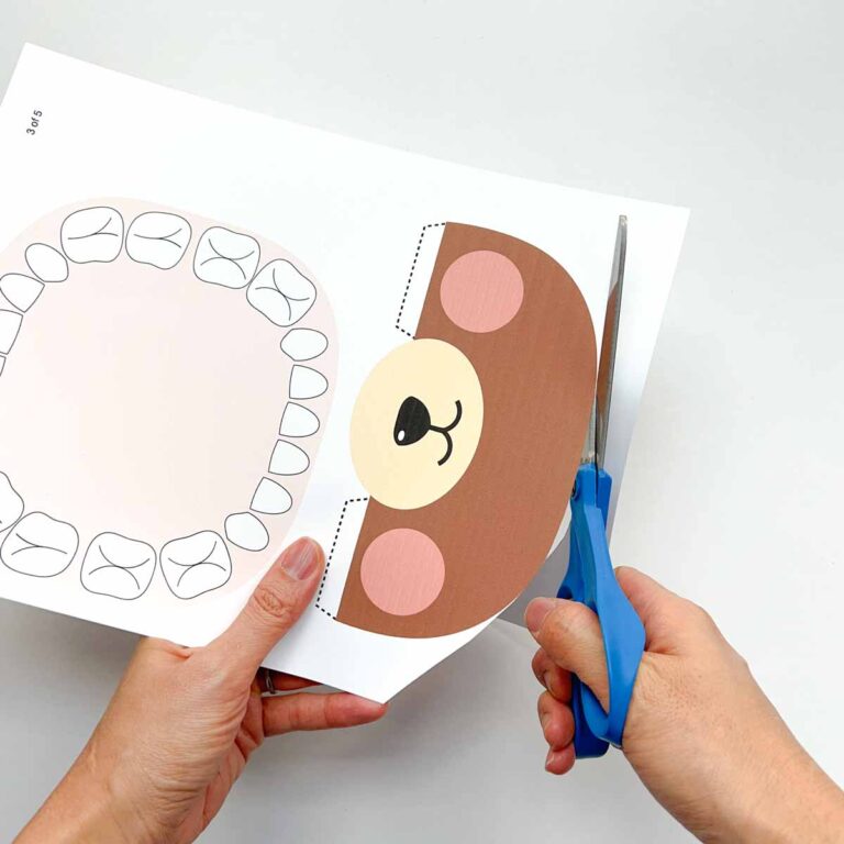 Lift-a-Flap Tooth Brushing Activity for Preschoolers (Free Printable ...
