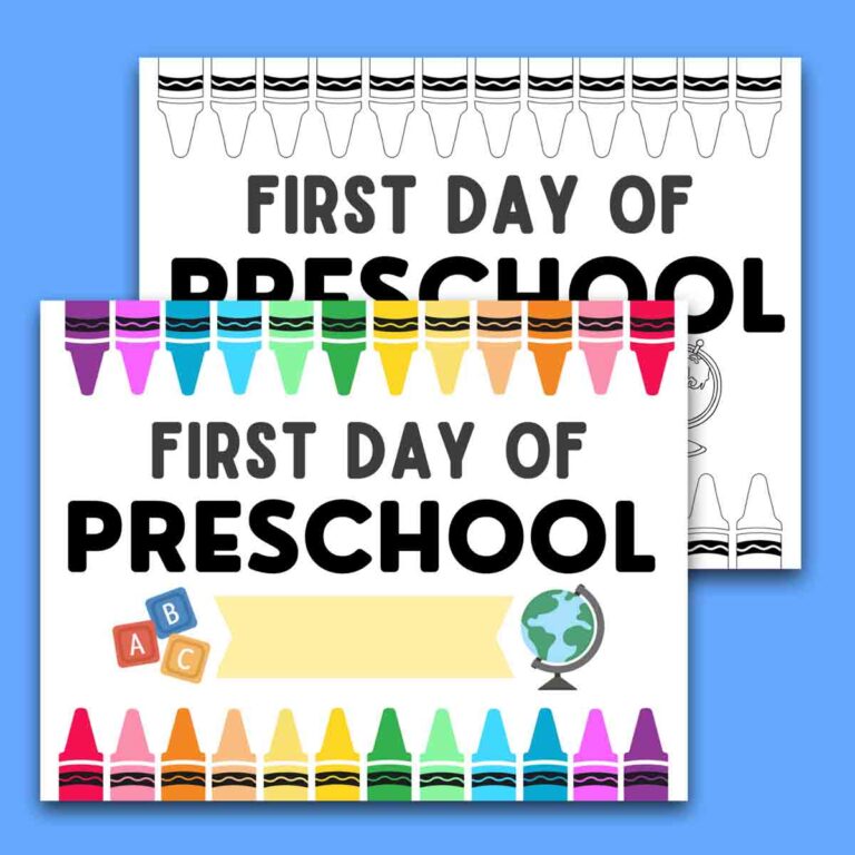 First Day of School Signs (Free Printable)