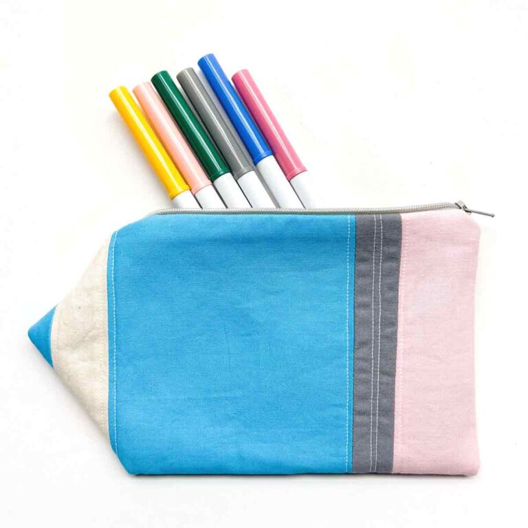 Free Pencil Case Sewing Pattern (That Looks Like a Pencil!)