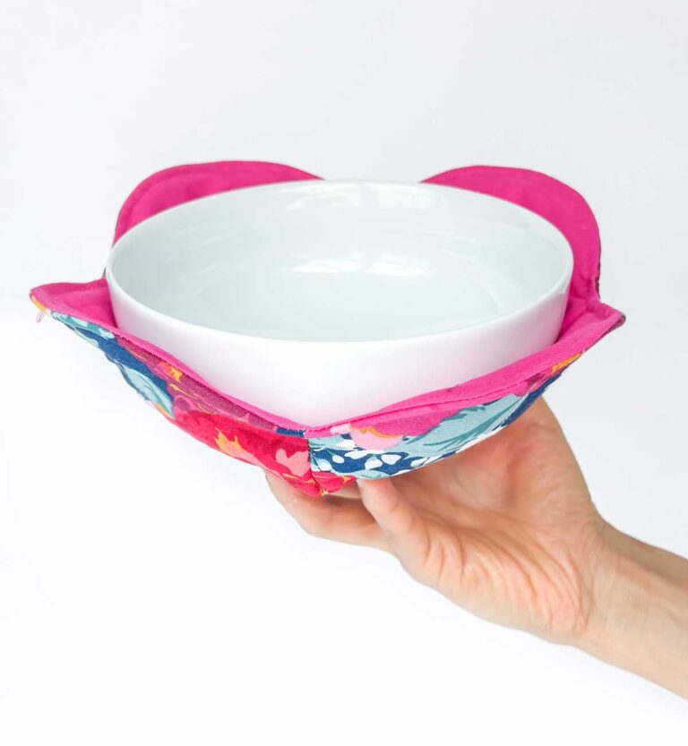 How to Make Bowl Cozies in 3 Sizes (Free Template)