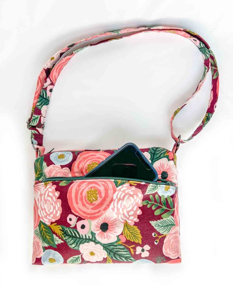 How to Sew a Crossbody Bag (Free Pattern)