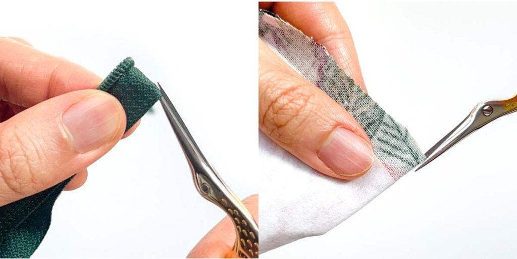 how to mark midpoint of zipper and fabric pattern pieces