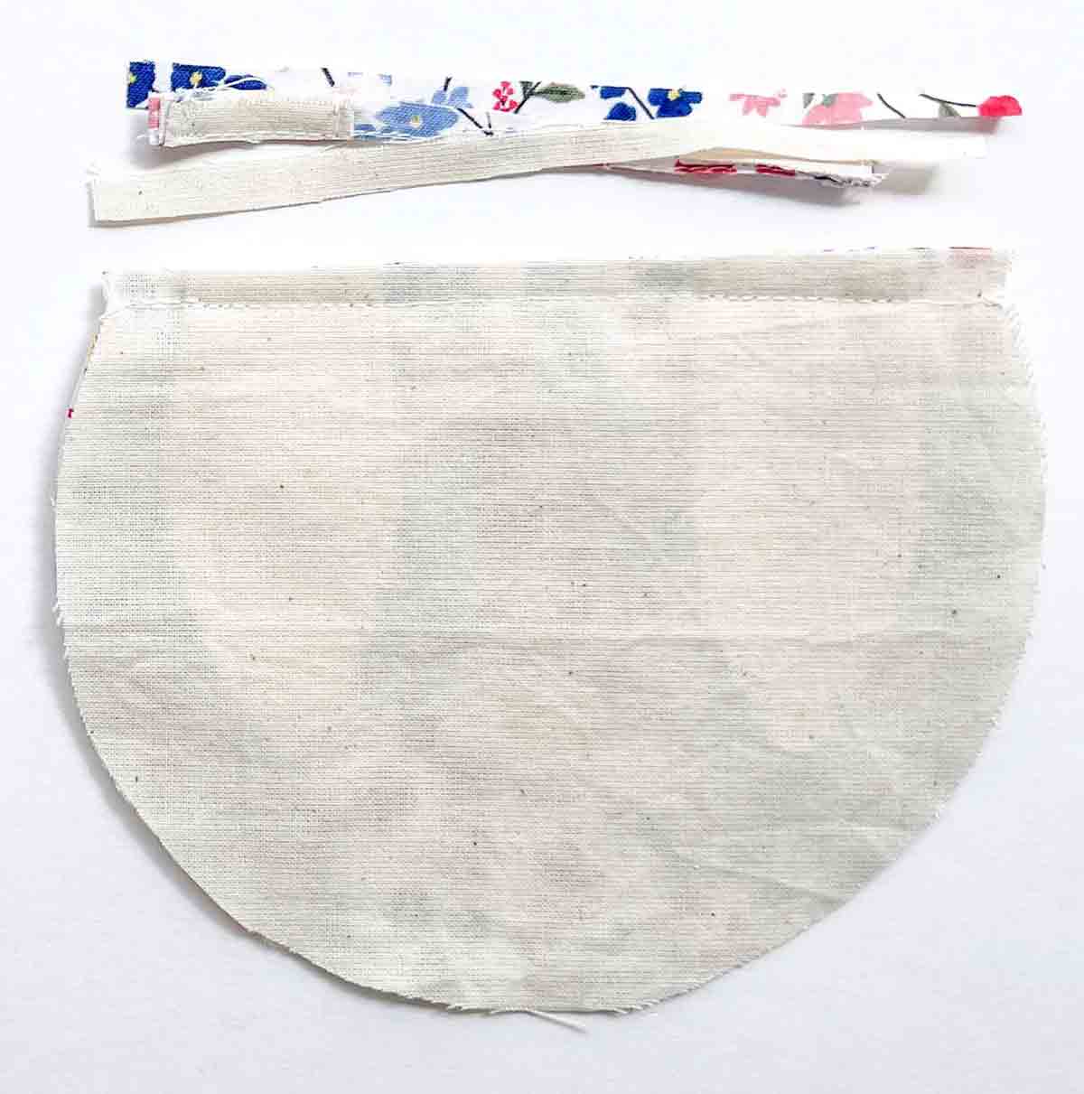 trimming off seam allowance