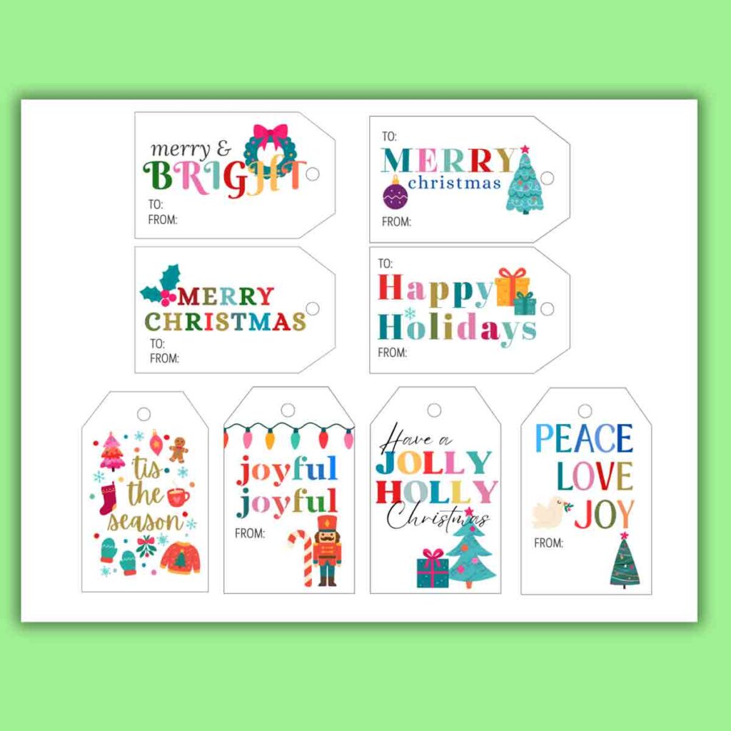 christmas printable tag sample image