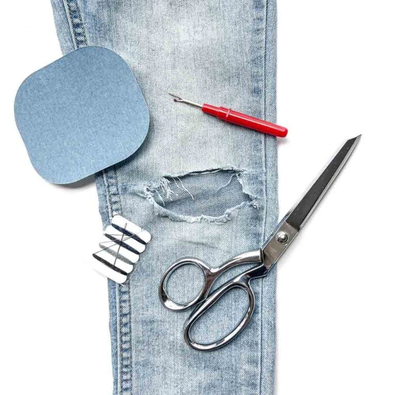 How to Repair a Hole in Jeans (3 Ways) - MindyMakes