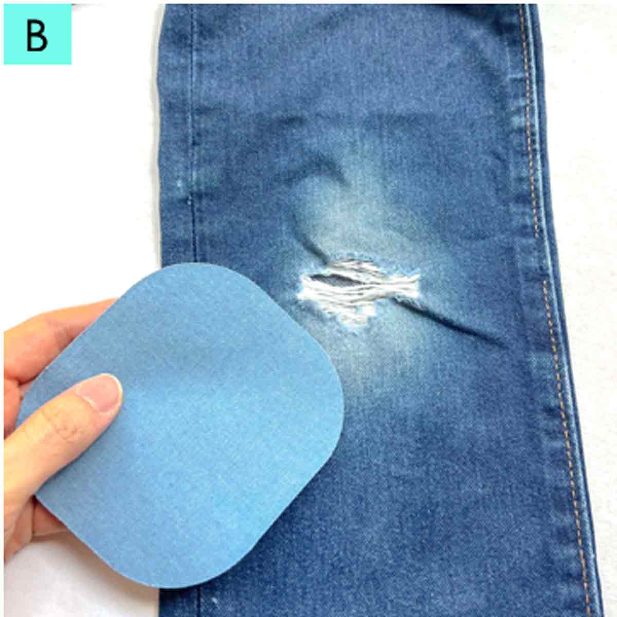 How to Repair a Hole in Jeans (3 Ways) - MindyMakes