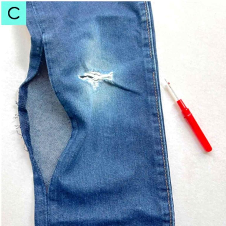 How to Repair a Hole in Jeans (3 Ways) - MindyMakes