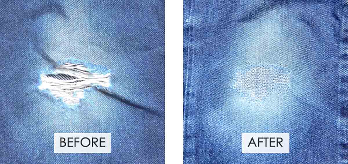 How to Repair a Hole in Jeans (3 Ways) - MindyMakes