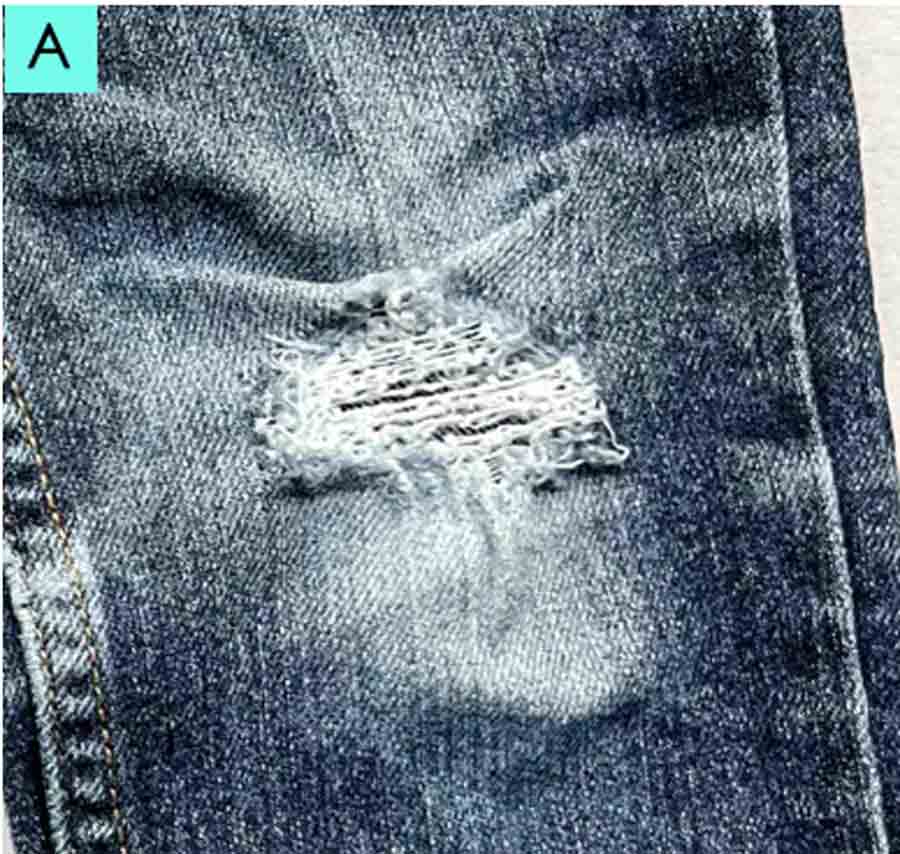 how to fix hole in jean