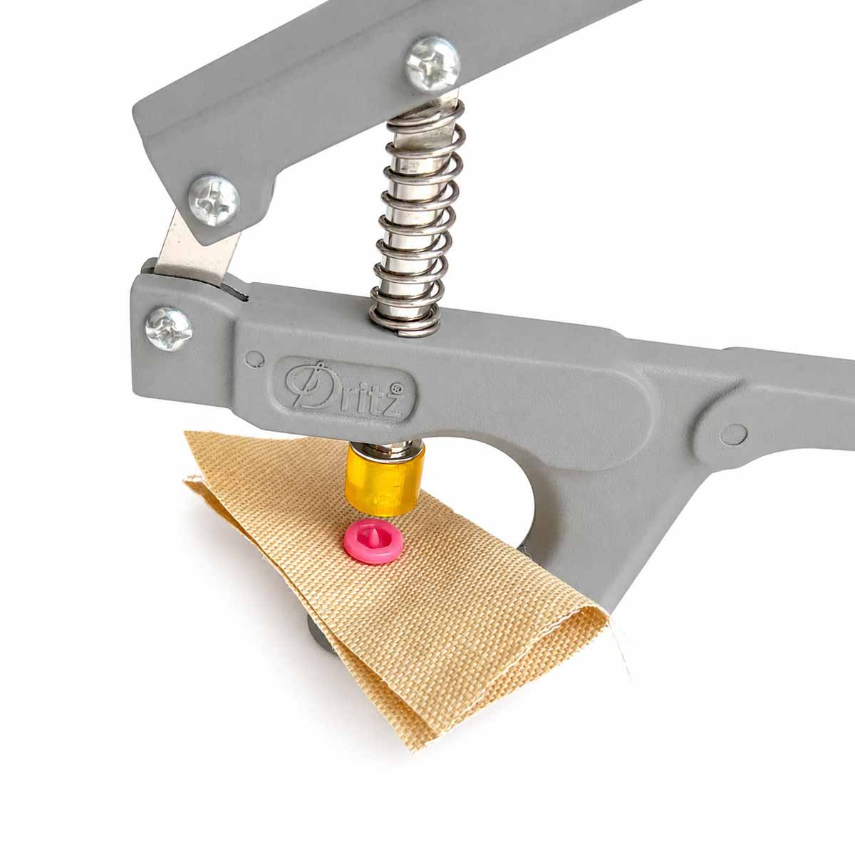 How to apply snaps to fabric using a snap press - snaps in snap plier. How to install snaps to fabric. 