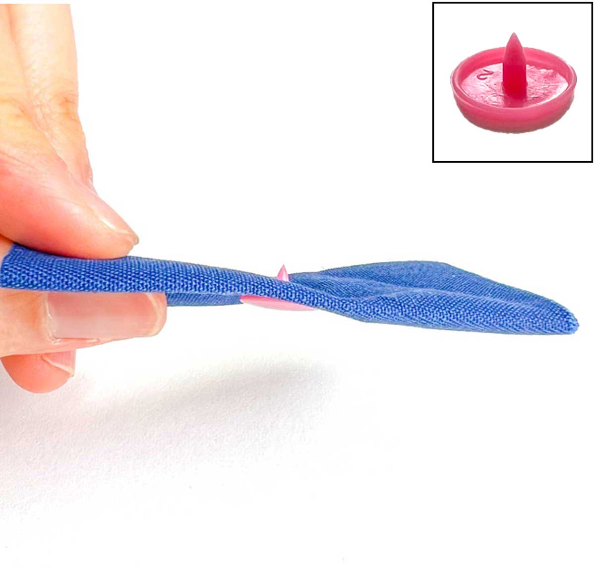 How to apply snaps to fabric using a snap press - inserting snap cap. How to install snaps to fabric. 
