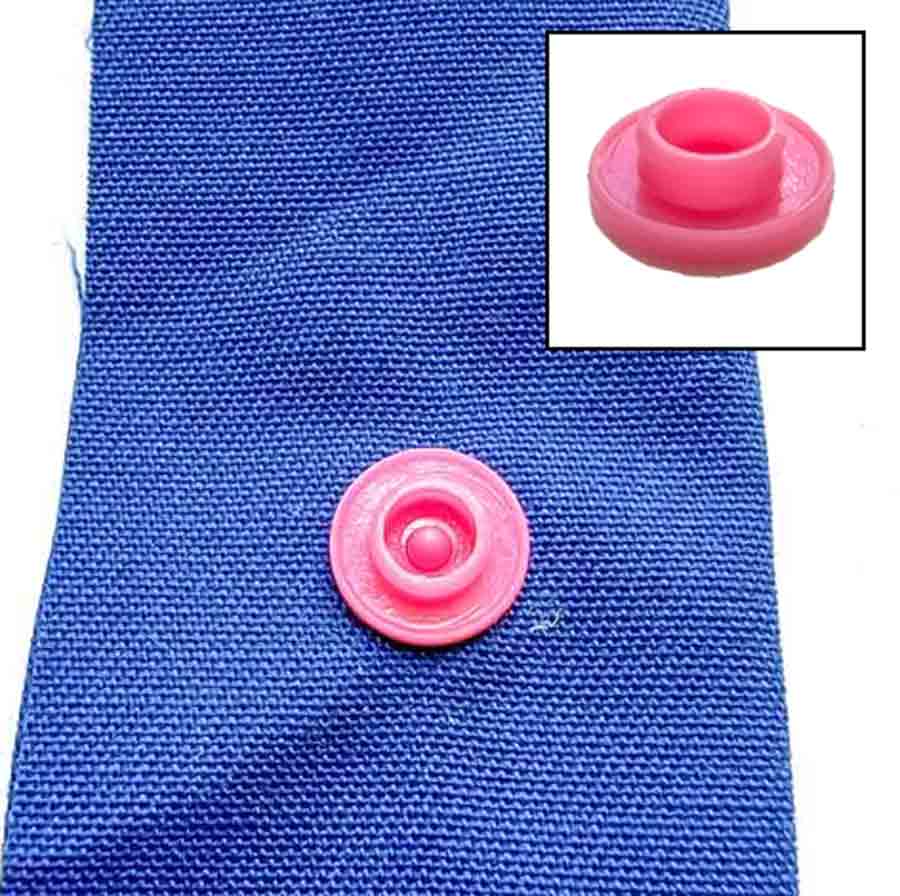 How to apply snaps to fabric using a snap press - inserting snap stud. How to install snaps to fabric. 