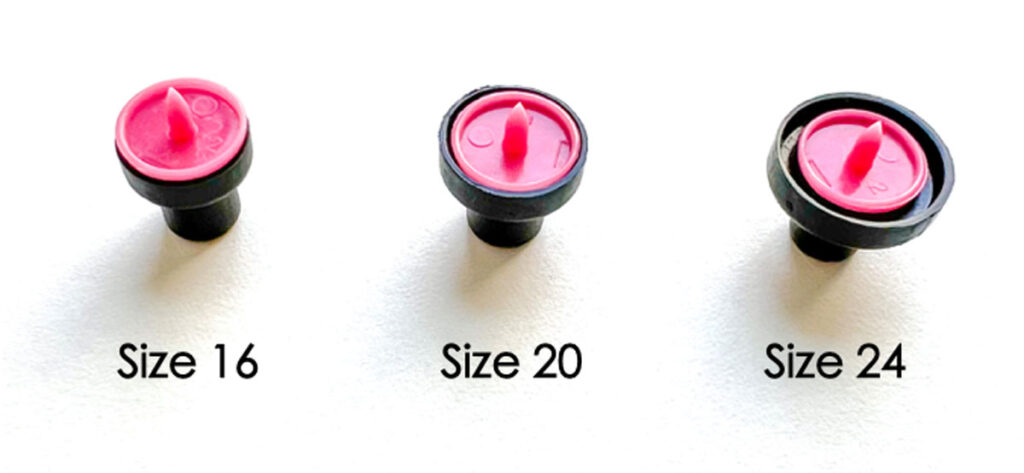 How to apply snaps to fabric using a snap press - size 20 snap cover in different sized dye trays