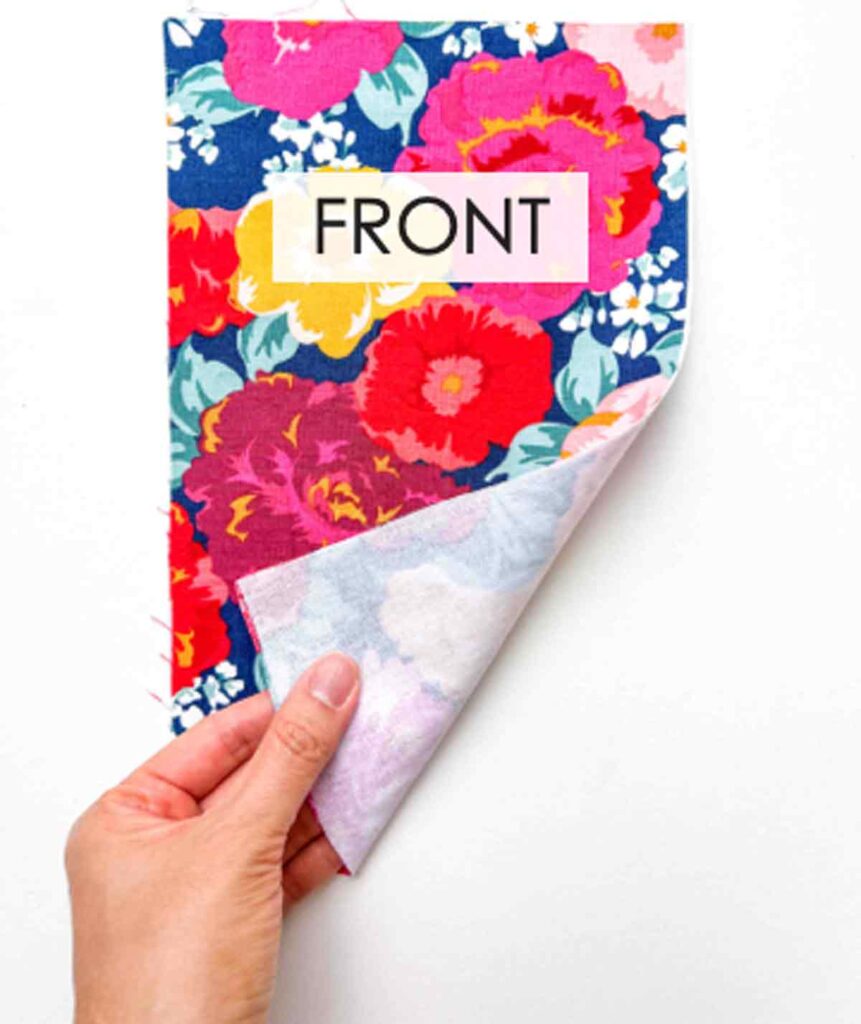composition notebook cover front with wrong side interfaced