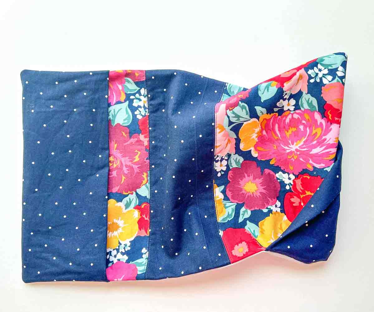 flipping inner flap to interior of composition notebook cover