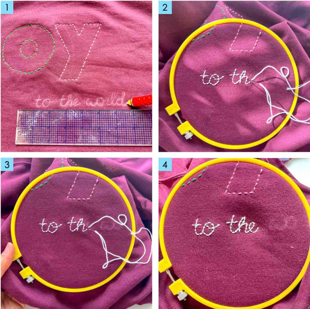 embroidery lettering 